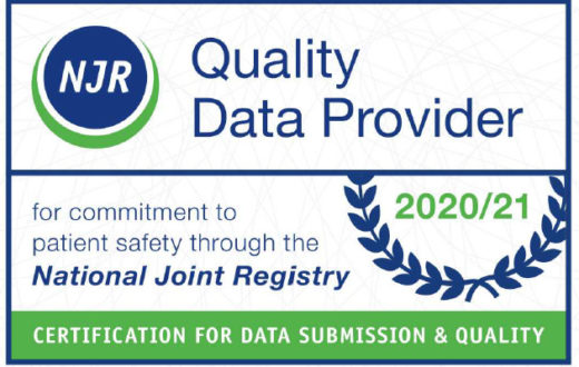 KIMS Hospital named as National Joint Registry (NJR) Quality Data Provider for second year