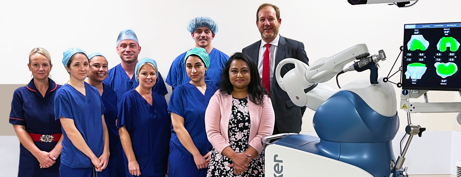 The team at KIMS Hospital offering Mako robotic arm-assisted surgery