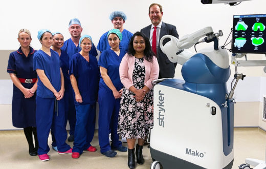 The team at KIMS Hospital offering Mako robotic arm-assisted surgery