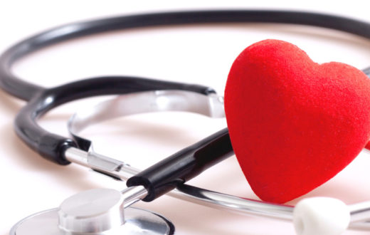 A 3d heart and stethoscope