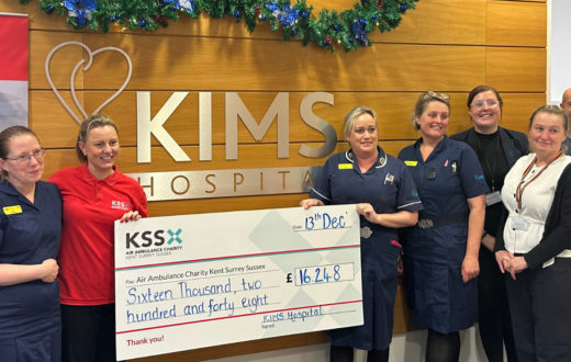 KIMS Hospital Raises Over £16,000 for Air Ambulance Kent Surrey Sussex