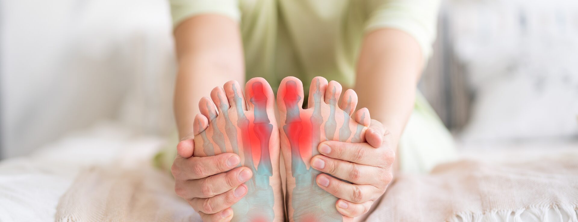 Feet with Gout diagram