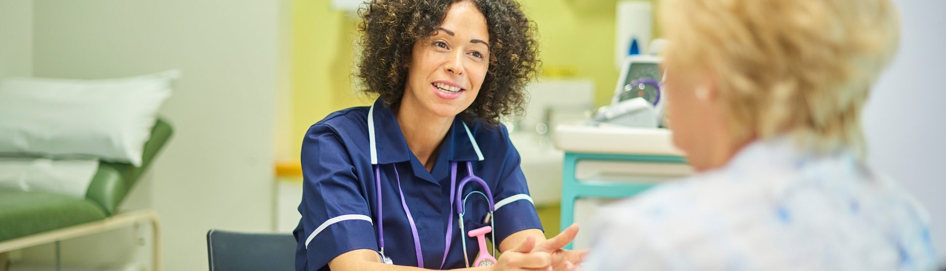 Woman getting hospital appointment