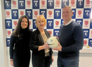 Anne Hatswell, Emma Santer and Darryl Haden celebrate "first of it's kind" partnership