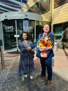 On arrival the Mayor was warmly greeted by Executive Chairperson Prema Subaskaran.