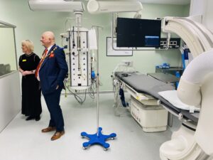 The Mayor was shown the state-of-the-art Cardiology Facilities by Anne Hatswell, Divisional Lead for Cardiology.