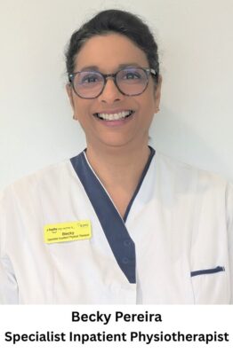 Becky Pereira, Specialist Inpatient Physiotherapist