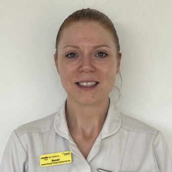 Sarah Eaton, Physiotherapist